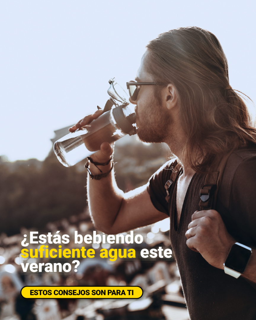 Imagen de cabecera sobre hidratación en verano y salud urológica